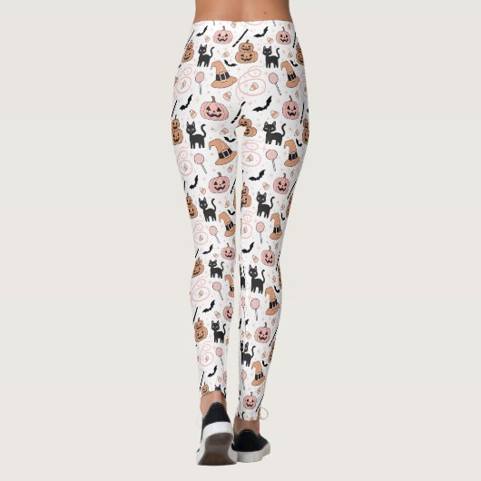 Spooks & Spells Halloween Magic Pattern ID1327 レギンス (裏面)