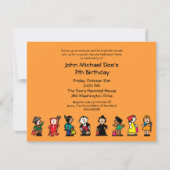 Spooktacularハロウィンの誕生日の衣裳のパーティー 招待状 (正面)