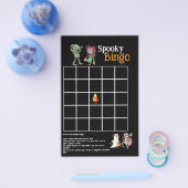 SpooktacularハロウィンBashビンゴ不気味カード チラシ (シングル)