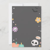  spooktacular かわいい ハロウィン 誕生日パーティー 招待状 (裏面)