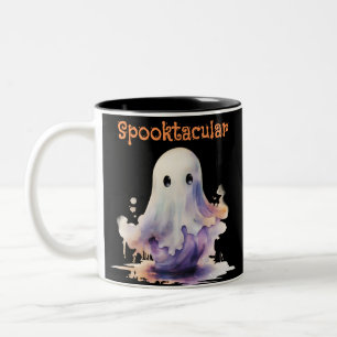 Spooktacular ゴースト クリーピー スプーキー ハロウィン ツートーンマグカップ