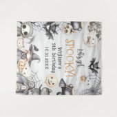  spooktacular ハロウィン かわいいおばけ 誕生日パーティー タペストリー (正面(横))