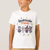 Spooktacular Friends Kids Halloween Tee Tシャツ (正面)