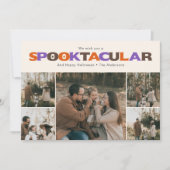 Spooktacular Funny Halloween Photo Holiday  シーズンカード (正面)