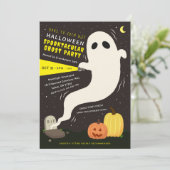 Spooktacular Ghost Halloween Party Invitation 招待状 (スタンド正面)