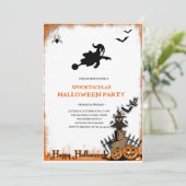 Spooktacular Ghost Halloween Party Invitation 招待状 (スタンド正面)