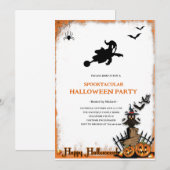 Spooktacular Ghost Halloween Party Invitation 招待状 (正面/裏面)