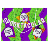 Spooktacular Ghosts Green Party Bag ラージペーパーバッグ (正面)