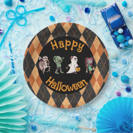 Spooktacular Halloween Bash ペーパープレート (パーティー)