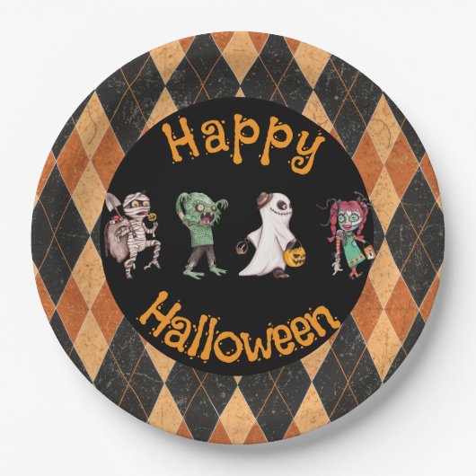 Spooktacular Halloween Bash ペーパープレート (正面)