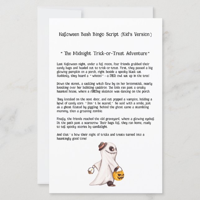 Spooktacular Halloween Bash Binger Caller Script (正面)