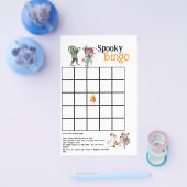 Spooktacular Halloween Bash Spooky Bingo Card チラシ (シングル)
