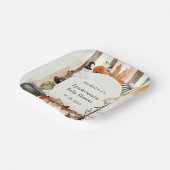 Spooktacular Halloween Ghost Pumpkin Baby Shower ペーパープレート (傾斜あり)