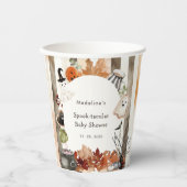 Spooktacular Halloween Ghost Pumpkin Baby Shower 紙コップ (正面)