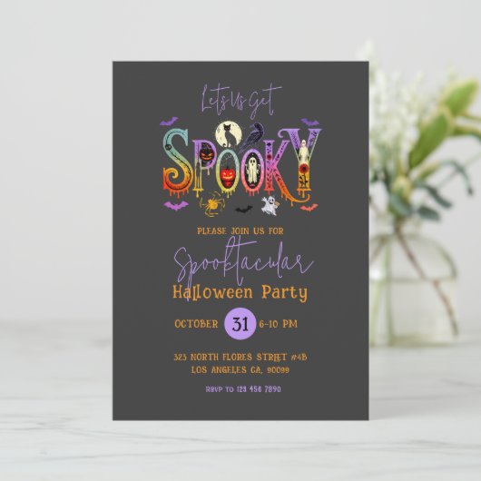 Spooktacular Halloween Party Invitation 招待状 (スタンド正面)