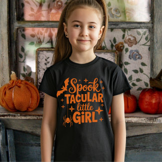 "Spooktacular Little Girl Halloween Gift for Girl Tシャツ