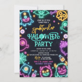 Spooktacular Neon Halloween Invitation 招待状 (正面)