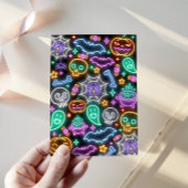 Spooktacular Neon Halloween Invitation 招待状