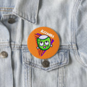 Spooktacular Personalized Zombie Button - orange 缶バッジ (インサイチュ)