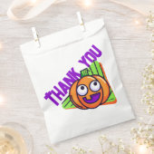 Spooktacular Pumpkin Thank You Gift Bags フェイバーバッグ (クリップ留めされた状態)