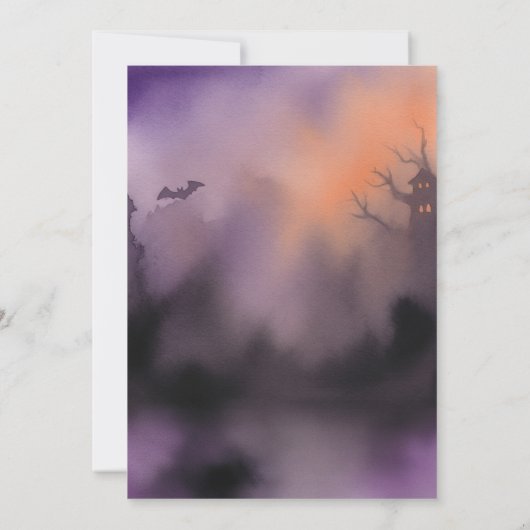 Spooktacular Spooky Night Halloween Party 招待状 (裏面)