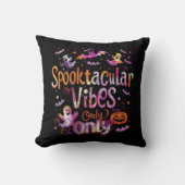 Spooktacular Vibes Only | ExDesigner | ハロウィン クッション (正面)