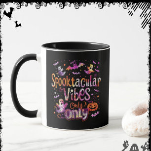 Spooktacular Vibes Only ExDesigner ハロウィン マグカップ
