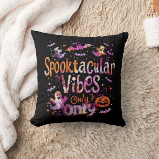 Spooktacular Vibes Only | ExDesigner | Halloween クッション (ブランケット)