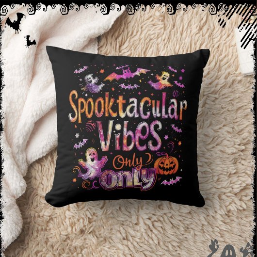 Spooktacular Vibes Only | ExDesigner | Halloween クッション