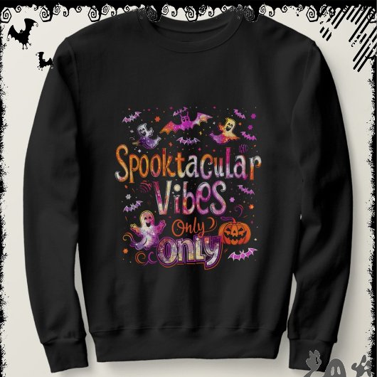 Spooktacular Vibes Only | ExDesigner | Halloween スウェットシャツ