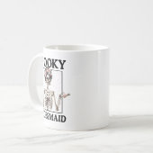 spookyな花嫁の仲間たち - 骸骨のハロウィーンバチェロ コーヒーマグカップ (正面左)