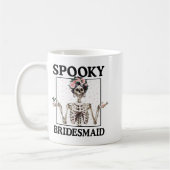 spookyな花嫁の仲間たち - 骸骨のハロウィーンバチェロ コーヒーマグカップ (左)