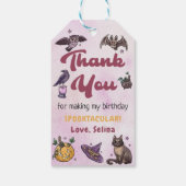  spooky ハロウィン 誕生日 お礼 ギフトタグ (裏面)