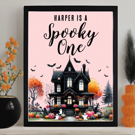 spooky ワンピース ピンク ハロウィン 誕生日パーティー サイン