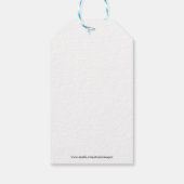 Spooky Abstract Tree Pen Drawing Art ギフトタグ (裏面)