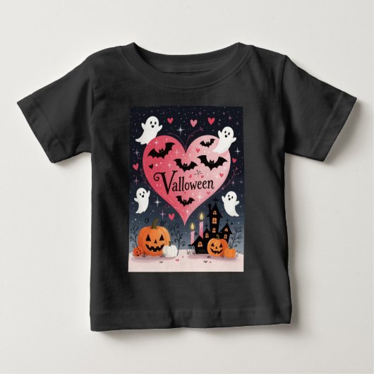 Spooky And Sentimental Starlit Valloween ベビーTシャツ (正面)
