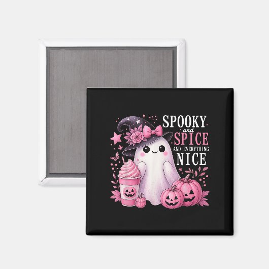 Spooky And Spice And Everything Nice Halloween Pin マグネット (正面/裏面)
