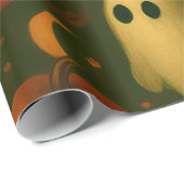 🎃 Spooky Autumn Wrapping Paper – Ghosts, Pumpkins ラッピングペーパー (ロールコーナー)