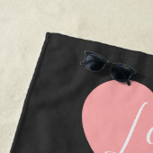 Spooky Babe Cute Halloween Ghost Quote ビーチタオル (インサイチュ)