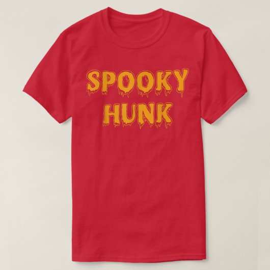 Spooky Babe Spooky Hunk Funny Matching Couples Hal Tシャツ (デザイン正面)