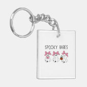 Spooky babes cute ghost キーホルダー (正面左)