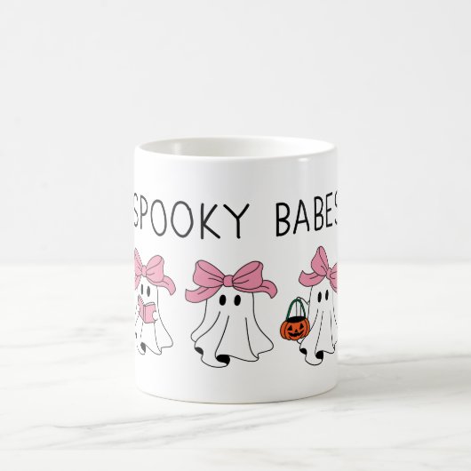 Spooky babes cute ghost コーヒーマグカップ (中央)