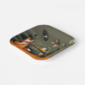 Spooky Bats and Fox Halloween Paper Plate ペーパープレート (傾斜あり)