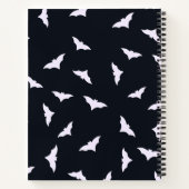 Spooky Bats Black Halloween Notebook ノートブック (裏面)