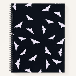 Spooky Bats Black Halloween Notebook ノートブック