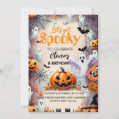 Spooky Birthday Invitation Editable Digital Down 招待状 (正面)