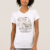 Spooky Biscuits Club Cat Halloween Funny Baking  Tシャツ (正面)