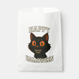 Spooky Black Cat Halloween Party フェイバーバッグ