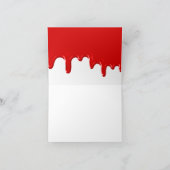 Spooky Blood Dripping Blank サンキューカード (内部)
