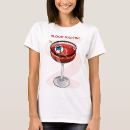 Spooky Blood Martini with Eyeball Cocktail Graphic Tシャツ